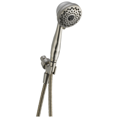 Click here to see Delta 59346-SS-PK Delta Premium 1.75 GPM 7-Setting Wall-Mount Handheld Shower with Touch-Clean Nozzles, WaterSense, Stainless - 59346-SS-PK