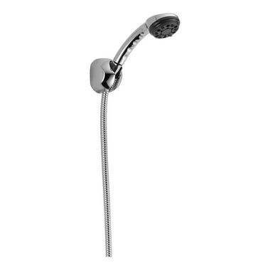 Click here to see Delta 59348-18-PK Delta 1.75 GPM Wall Mount Handheld Shower with Dual Check Valves, 60in-82in Stretchable Metal Hose, WaterSense, Chrome - 59348-18-PK