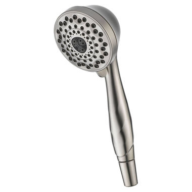 Click here to see Delta 59426-SS-PK Delta Premium Seven-Setting Touch-Clean 3in WaterSense Hand Shower, ADA, 1.75 GPM, Brilliance Stainless - 59426-SS-PK