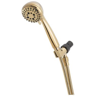 Click here to see Delta 75503PB DELTA 75503PB HANDHELD SHOWER POLISHED BRASS