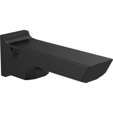 Click here to see Delta RP90158BL Delta Pivotal Matte Black Tub Spout with Pull-Up Diverter, Metal Construction, 1/2in. -14 NPT with 3/8in. Stub Out - RP90158BL