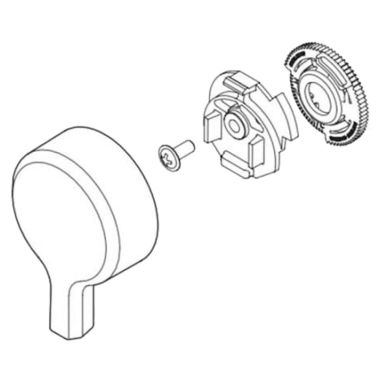 Click here to see Delta RP91920SS Delta RP91920SS Pivotal Temperature Knob & Cover for 17 Series - Stainless