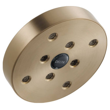 Click here to see Delta RP70175-CZ20 Delta RP70175-CZ20 Universal H2Okinetic Single-Setting Raincan Shower Head - Champagne Bronze
