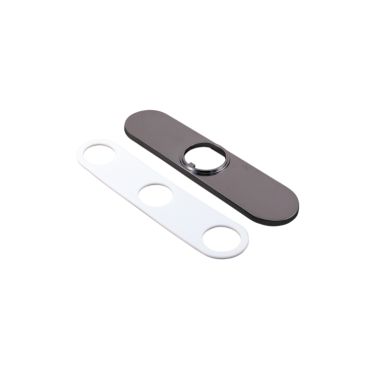 Click here to see Delta RP64070KS Delta Trinsic 8in Black Stainless Escutcheon and Gasket for 9159-DST, 9959-DST, and 19933-DST Single-Handle Pull-Down Faucets - RP64070KS