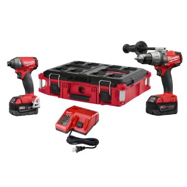 Click here to see Milwaukee 2897-22PO Milwaukee 2897-22PO M18 FUEL Hammer Drill and Impact Driver Combo Kit