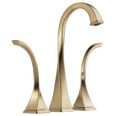 Click here to see Brizo 65430LF-GL-ECO Brizo Virage Two-Handle Widespread Deck-Mount Vessel Brilliance Luxe Gold Bathroom Faucet with Metal Grid Strainer, Three-Hole, 1.2 GPM - 65430LF-GL-ECO