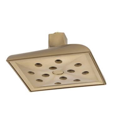 Click here to see Brizo 81330-GL Brizo Virage 8in Luxe Gold Raincan Shower Head, Square, Single-Function, H2OKinetic, 1.75 GPM, WaterSense, Ceiling-Mount - 81330-GL