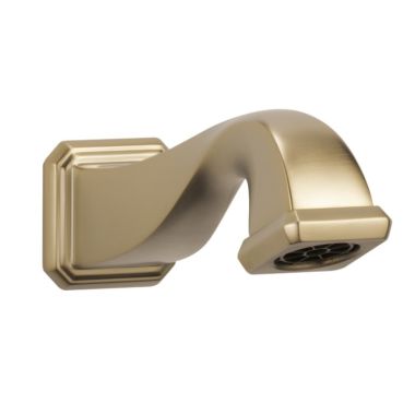 Click here to see Brizo RP62605GL Brizo Virage Wall-Mount Luxe Gold Tub Spout with Pull-Down Diverter, Solid Brass, 1/2-inch Connection Size - RP62605GL