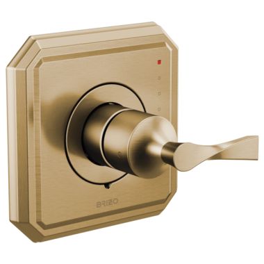 Click here to see Brizo T60P030-GL Brizo Virage Pressure Balance Single-Handle Valve Trim, Lever Handle, Luxe Gold - T60P030-GL