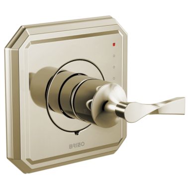 Click here to see Brizo T60P030-PN Brizo Virage Pressure Balance Single-Handle Valve Trim, Lever Handle, Polished Nickel - T60P030-PN