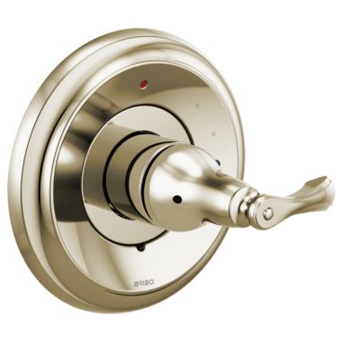 Click here to see Brizo T60P085-PN Brizo Charlotte Pressure Balance Single-Handle Valve Trim, Lever Handle, Polished Nickel - T60P085-PN