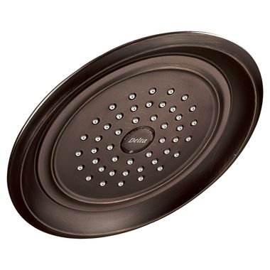 Click here to see Delta RP48686RB Delta Universal Showering 1.75 GPM Raincan Single-Spray Setting Showerhead, WaterSense, Touch-Clean, Full Body, Venetian Bronze - RP48686RB