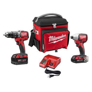 Click here to see Milwaukee 2799-22CXPO Milwaukee 2799-22CXPO M18 Compact Brushless Hammer Drill and Impact Driver Combo Kit