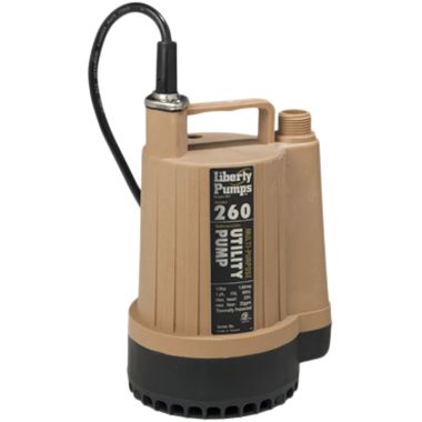 Click here to see Liberty 260 Liberty 260 1/6HP 115V Manual Submersible Utility Pump