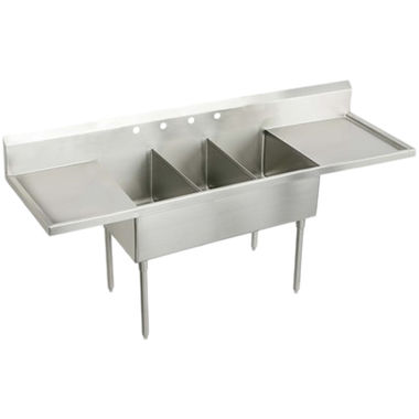 Click here to see Elkay WNSF8345LR2 Elkay WNSF8345LR2 Triple Bowl Stainless Steel Scullery Sink