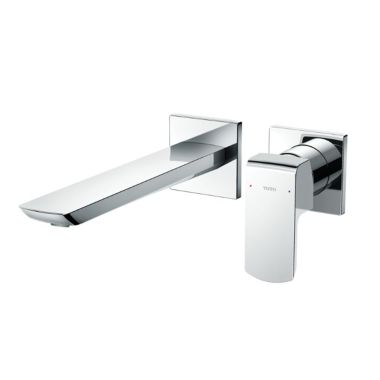 Click here to see Toto TLG02311U#CP Toto GR Single-Handle Wall-Mount Bathroom Faucet with Comfort Glide Technology, 1.2 GPM, Lever Handle, Two-Hole, Brass, Polished Chrome - TLG02311U#CP