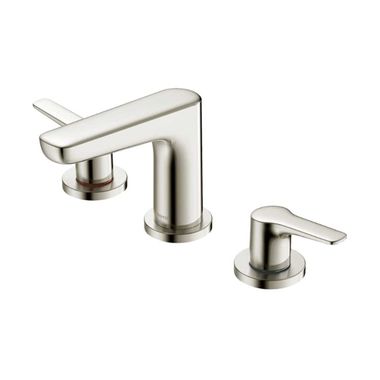 Click here to see Toto TLG03201U#BN Toto GS Two-Handle Widespread Bathroom Faucet with Metal Pop-Up, 1.2 GPM, Lever Handles, Three-Hole, Brass, Brushed Nickel - TLG03201U#BN 