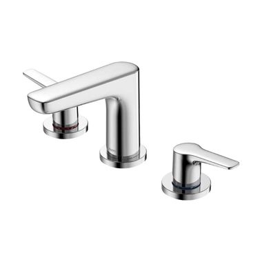 Click here to see Toto TLG03201U#CP Toto GS Two-Handle Widespread Bathroom Faucet with Metal Pop-Up, 1.2 GPM, Lever Handles, Three-Hole, Brass, Polished Chrome - TLG03201U#CP 