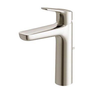 Click here to see Toto TLG03303U#BN TOTO GS Single-Handle Semi-Vessel 1.2 GPM Lavatory Faucet, WaterSense Certified, Brass Construction, Lever Handle, Brushed Nickel - TLG03303U#BN