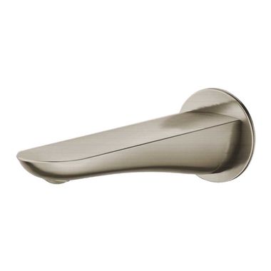 Click here to see Toto TBG01001U#BN Toto Modern R 7-13/16-inch Wall Mounted Brushed Nickel Non-Diverter Tub Spout, 1/2-inch Connection Size, NPT, Solid Brass - TBG01001U#BN