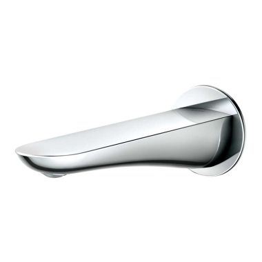 Click here to see Toto TBG01001U#CP Toto Modern R 7-13/16-inch Wall Mounted Polished Chrome Non-Diverter Tub Spout, 1/2-inch Connection Size, NPT, Solid Brass - TBG01001U#CP