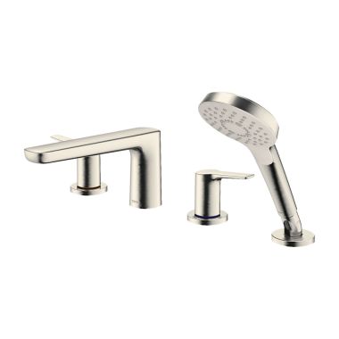 Click here to see Toto TBG03202U#BN TOTO GS Roman Tub Faucet Trim, 4-Hole Less Hand Shower, Lever Handles, Brushed Nickel - TBG03202U#BN