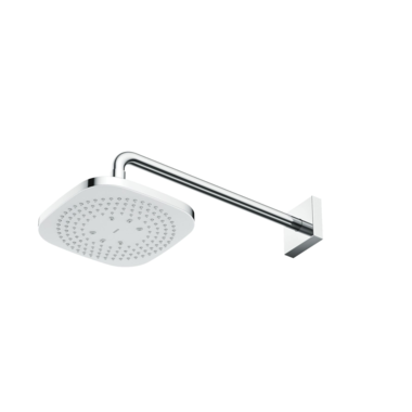 Click here to see Toto TBW02003U1#CP TOTO  Square Single-Mode Shower Head with Matching Escutcheon, Rubber Nozzles, 2.5 GPM, Polished Chrome - TBW02003U1#CP