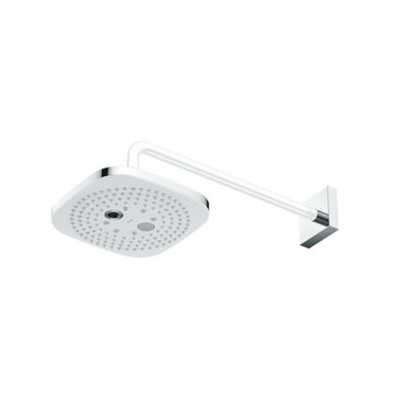 Click here to see Toto TBW02004U1#CP TOTO Dual-Spray Square Shower Head with Rubber Nozzles, Comfort Wave, Warm Spa, 2.5 GPM, Polished Chrome - TBW02004U1#CP