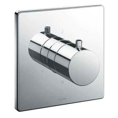 Click here to see Toto TBV02102U#CP TOTO 3-Way Diverter Valve Trim w/ Off, Square, Polished Chrome - TBV02102U#CP