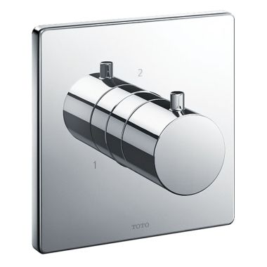 Click here to see Toto TBV02104U#CP TOTO 3-Way Diverter Valve Trim, Square, Polished Chrome - TBV02104U#CP