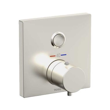 Click here to see Toto TBV02405U#BN TOTO Thermostatic 1-Function Mixing Valve Trim, Square, Brushed Nickel - TBV02405U#BN