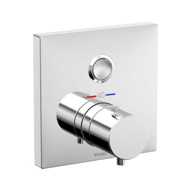 Click here to see Toto TBV02405U#CP TOTO Thermostatic 1-Function Mixing Valve Trim, Square, Polished Chrome - TBV02405U#CP