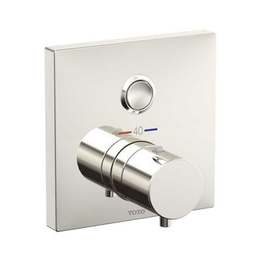 Click here to see Toto TBV02405U#PN TOTO Thermostatic 1-Function Mixing Valve Trim, Square, Polished Nickel - TBV02405U#PN
