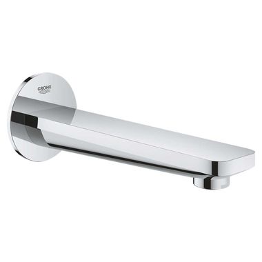 Click here to see Grohe 13381001 Grohe Lineare Tub Spout, Starlight Chrome Finish, 6-11/16in Spout Reach, Wall-Mounted Installation, Durable Metal Construction - 13381001