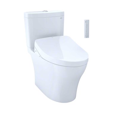 Click here to see Toto MW4463056CUMFG#01 Toto MW4463056CUMFG#01 Cotton White Aquia IV Two-Piece Toilet w/ WASHLET+ S550e