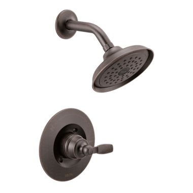 Click here to see Delta T14232-RB Delta Woodhurst Monitor 14 Series Single-Setting Rain Shower Faucet, Touch-Clean, 1.75 GPM, Single Lever Handle, ADA, Venetian Bronze - T14232-RB