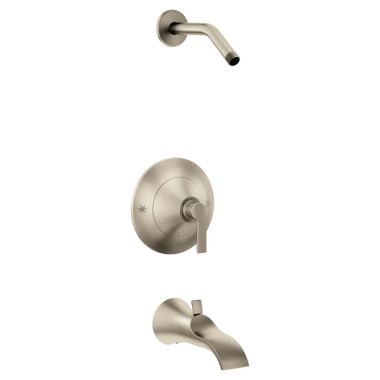 Click here to see Moen TS2203NHBN Moen TS2203NHBN Doux Posi-Temp Tub And Shower Trim, Brushed Nickel