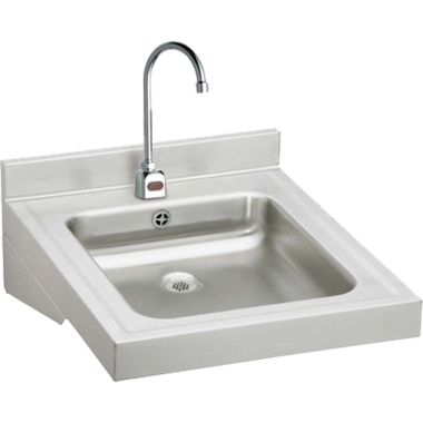 Click here to see Elkay WCLWO1923OSDSBMC Elkay WCLWO1923OSDSBMC  Wheelchair Lavatory Wall-Mounted Sink Package