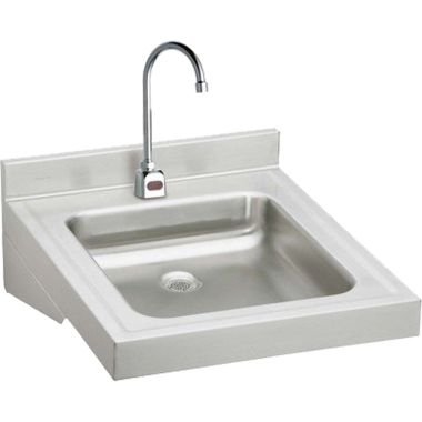 Click here to see Elkay WCL1923OSDSBTMC Elkay WCL1923OSDSBTMC  Wheelchair Lavatory Wall-Mounted Sink Package