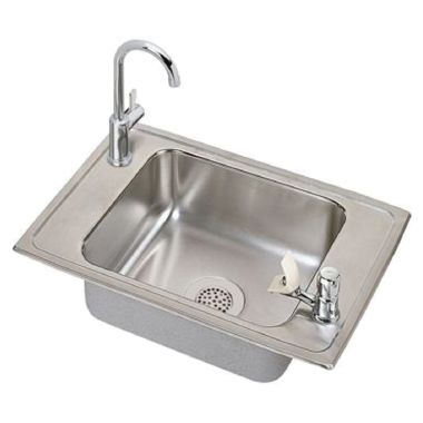 Click here to see Elkay PSDKRC2517VRC Elkay PSDKRC2517VRC Pacemaker Stainless Steel Single Bowl Sink Package