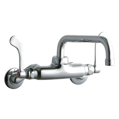 Click here to see Elkay LK945TS08T4T Elkay LK945TS08T4T  Commercial Wall-Mounted Faucet