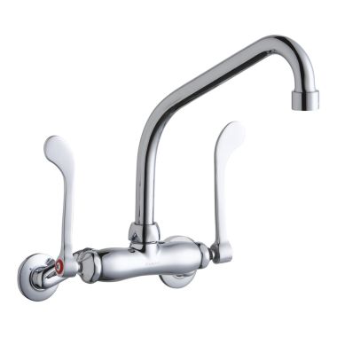 Click here to see Elkay LK945HA08T6T Elkay LK945HA08T6T  Commercial Wall-Mounted Faucet