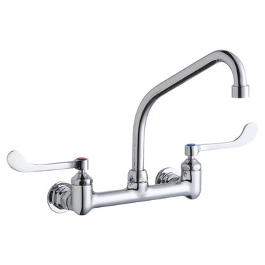 Click here to see Elkay LK940HA08T6H Elkay LK940HA08T6H  Wall-Mounted Commercial Faucet
