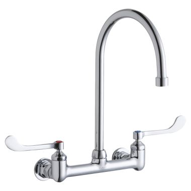 Click here to see Elkay LK940GN08T6H Elkay LK940GN08T6H  Wall-Mounted Commercial Faucet