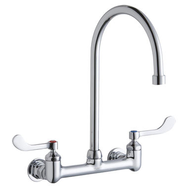 Click here to see Elkay LK940GN08T4H Elkay LK940GN08T4H  Wall-Mounted Commercial Faucet