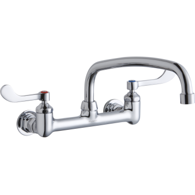 Click here to see Elkay LK940AT12T4H Elkay LK940AT12T4H Centerset Wall-Mounted Commercial Faucet - Chrome