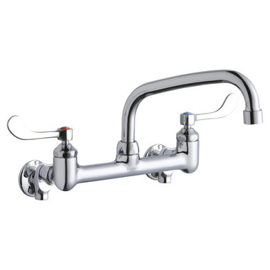 Click here to see Elkay LK940AT08T4S Elkay LK940AT08T4S  Wall-Mounted Commercial Faucet