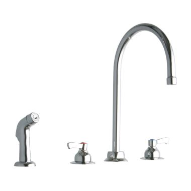 Click here to see Elkay LK801GN08L2 Elkay LK801GN08L2 Concealed Deck-Mounted Commercial Faucet - Chrome