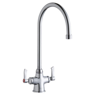 Click here to see Elkay LK500GN08L2 Elkay LK500GN08L2 Deck Mount 1Hole, Gooseneck 8 Inch Spout, Lv