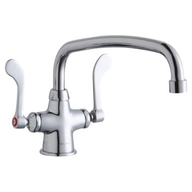 Click here to see Elkay LK500AT12T4 Elkay LK500AT12T4  Concealed Deck-Mounted Commercial Faucet